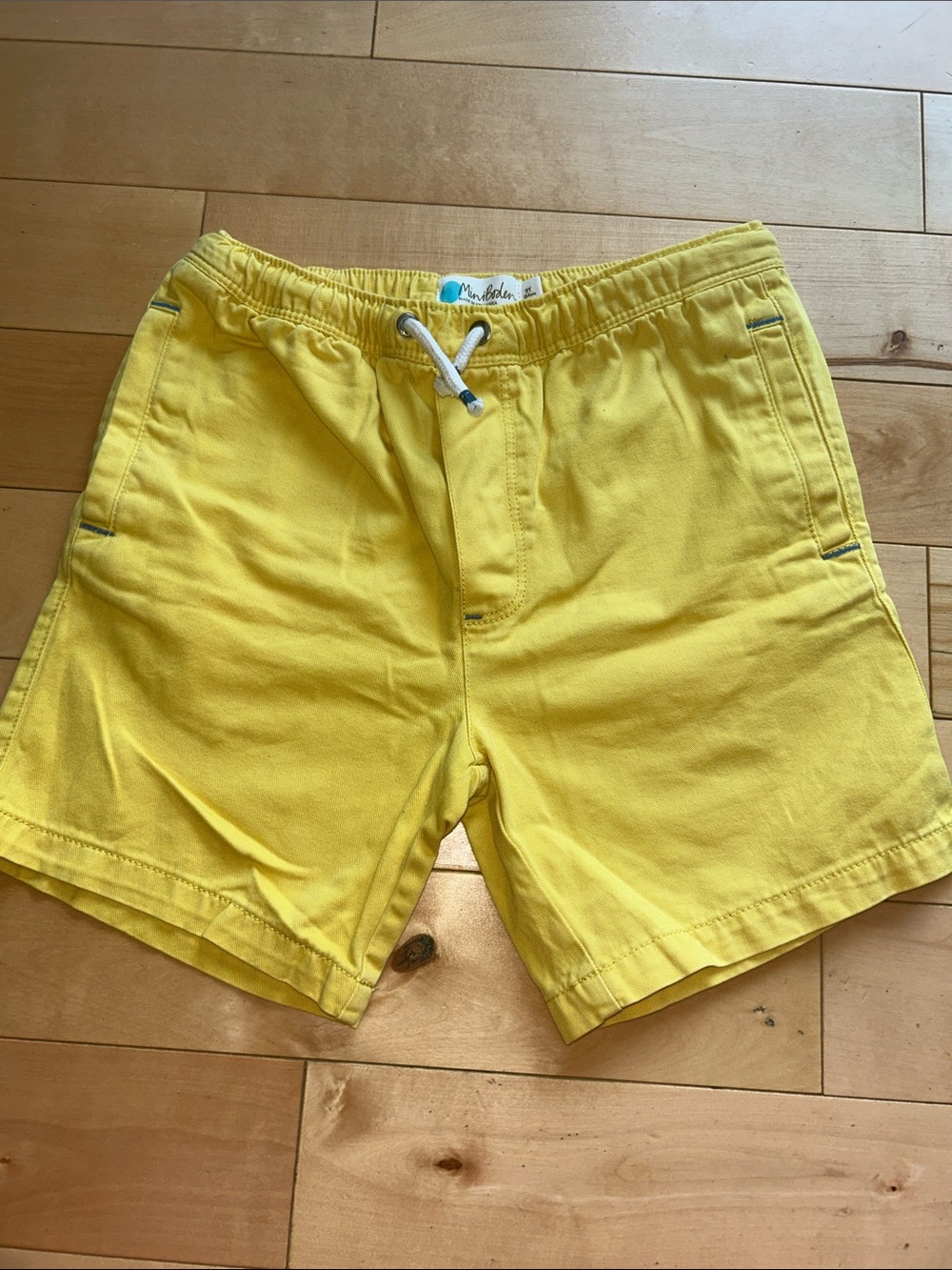Mini Boden Bright Yellow Shorts